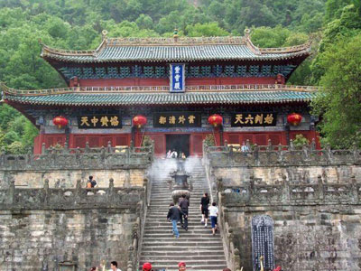 Vista del Tempio di Wudang