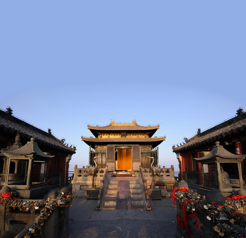 sancta sanctorum buddhista sulla cima delle montagne del Wudang Shan China