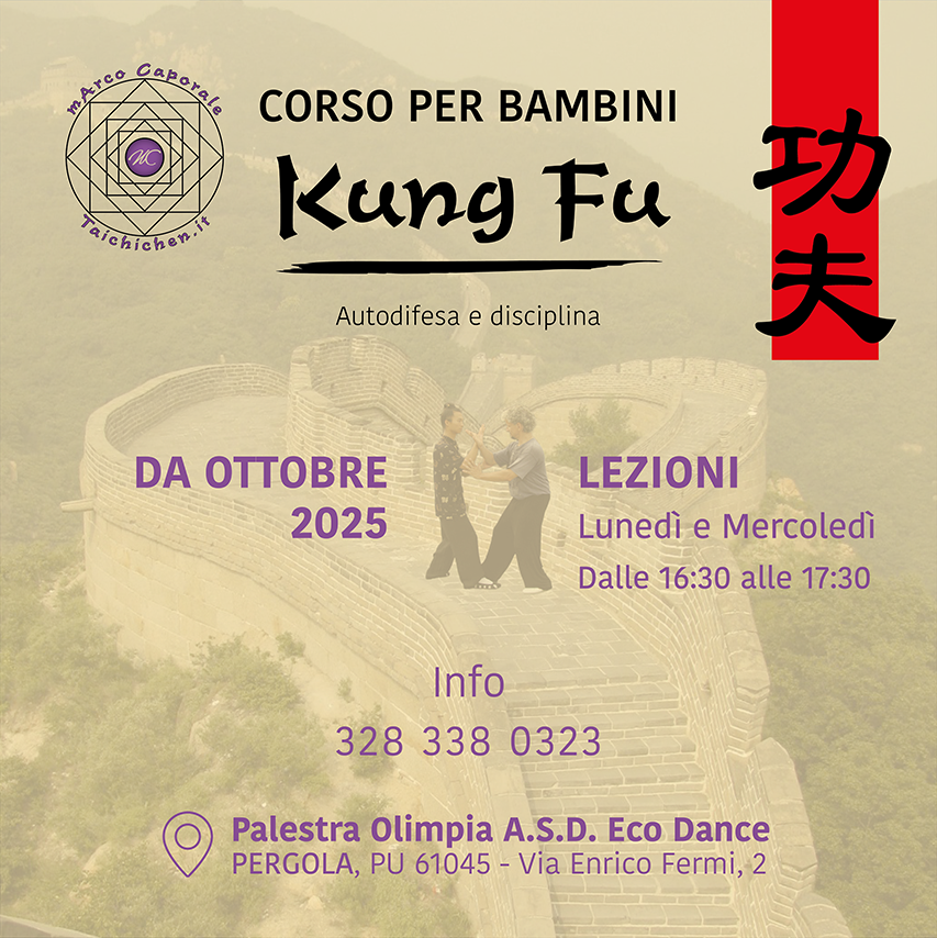 Locandina Kung Fu Bambini Pergola